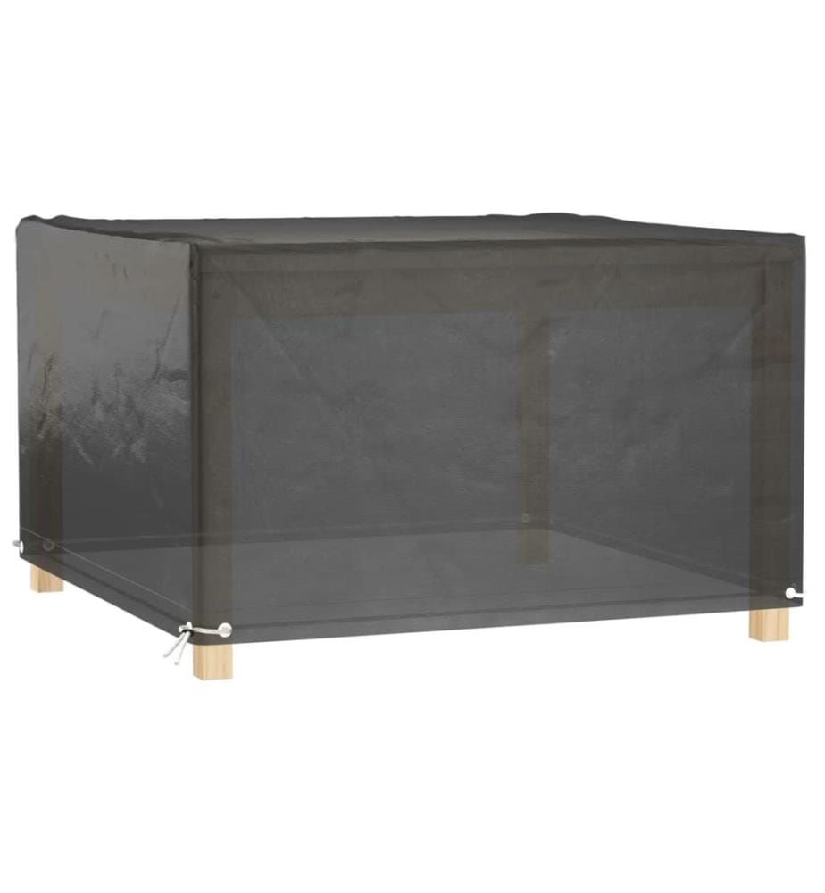 Gartenmöbel-Abdeckung 8 Ösen 132x132x80 cm Quadratisch