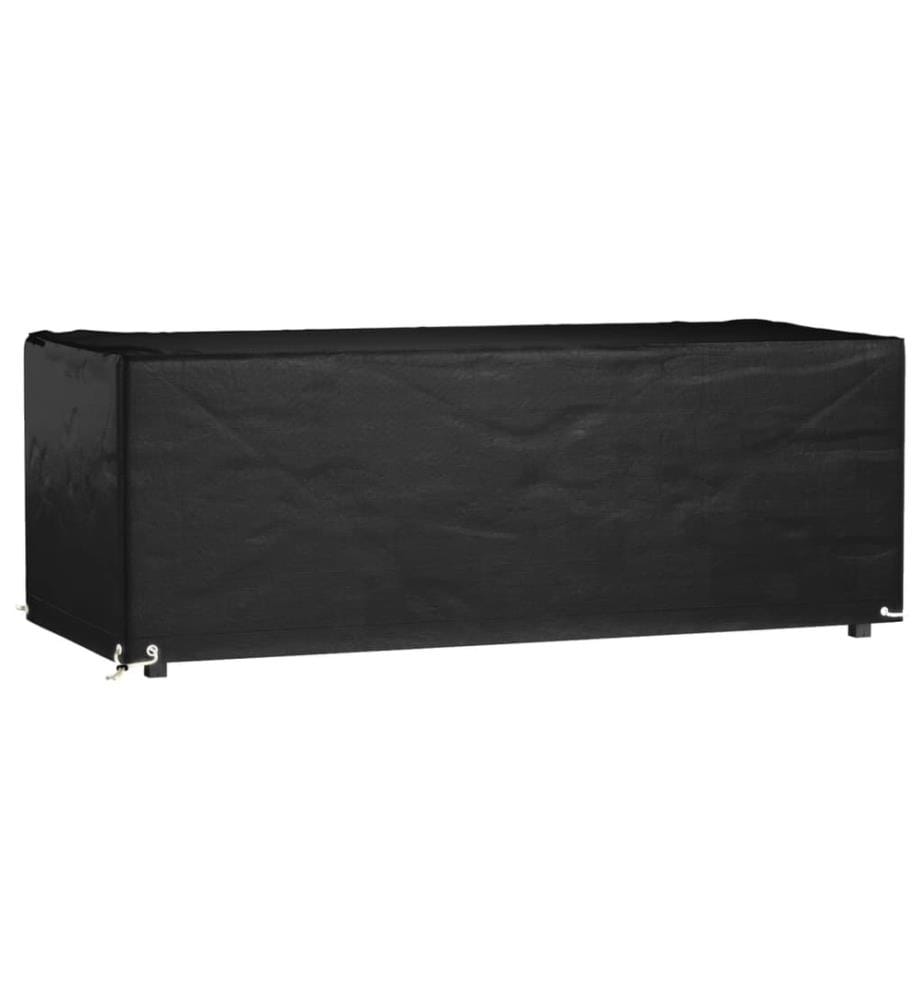 Housse de salon de jardin 8 oeillets 192x82x65 cm rectangulaire