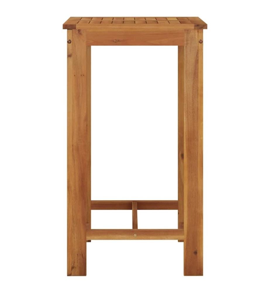 Table de bar de jardin 60x60x105 cm Bois d'acacia solide