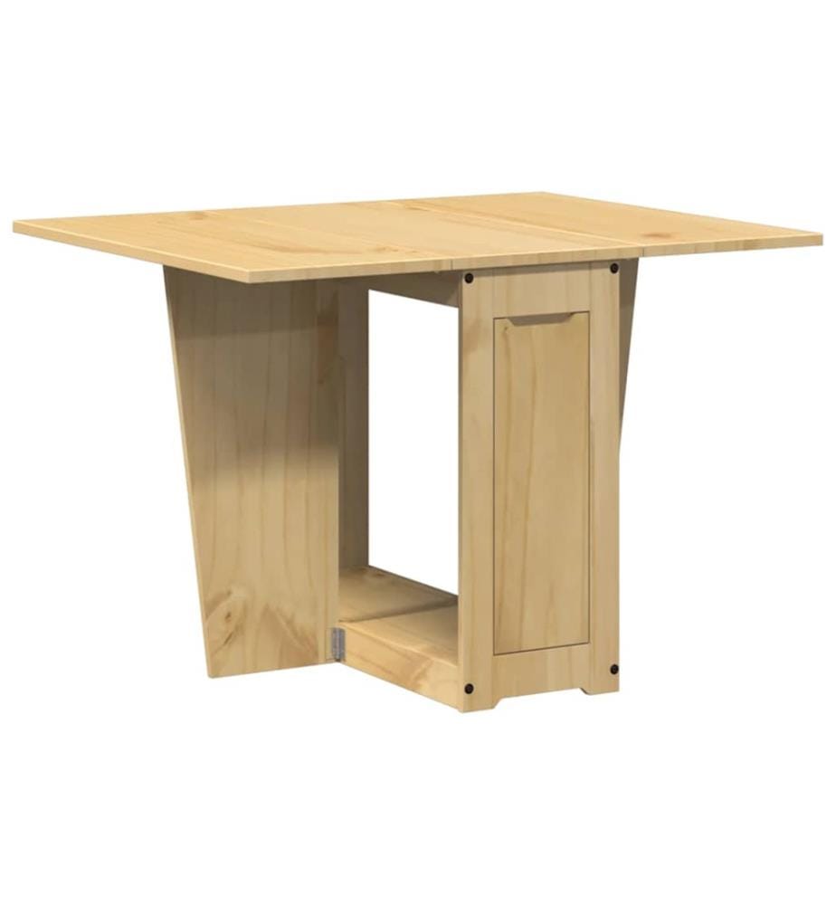 5-tlg. Butterfly-Esstisch-Set Corona Wachsbraun Kiefernholz