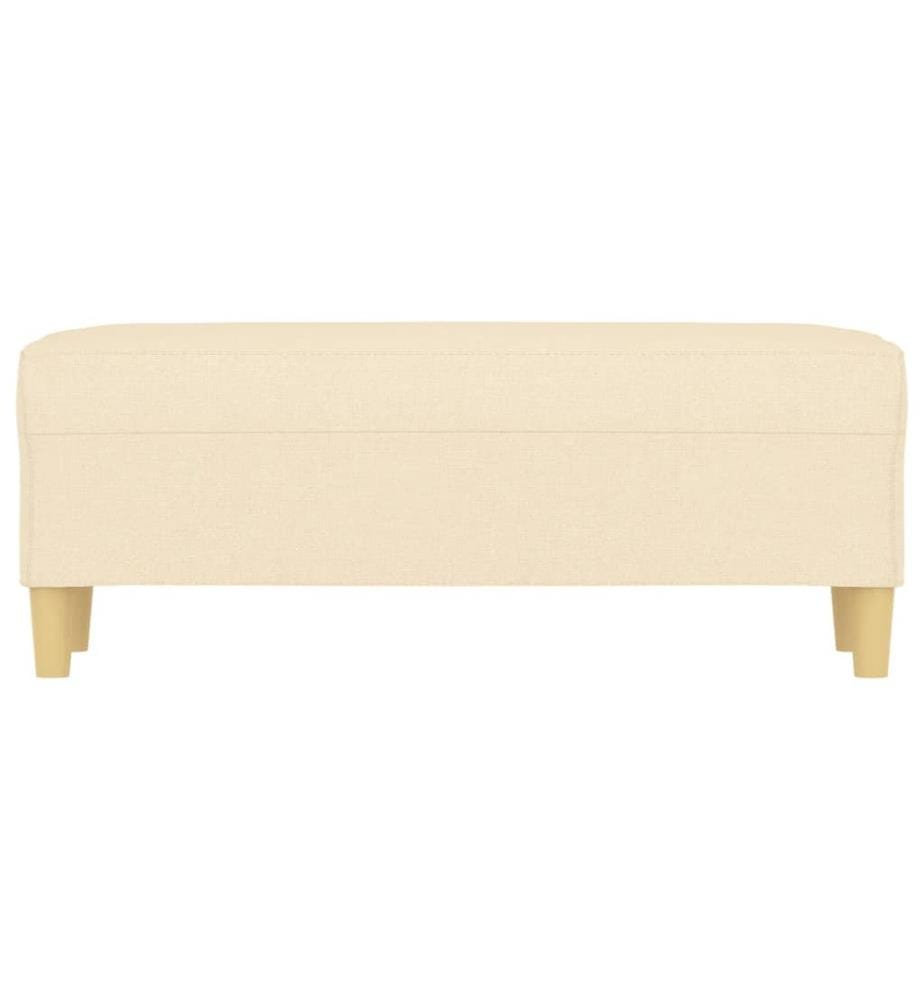 Sitzbank Creme 100x35x41 cm Stoff