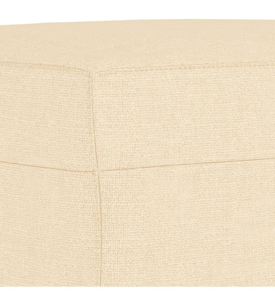 Sitzbank Creme 100x35x41 cm Stoff