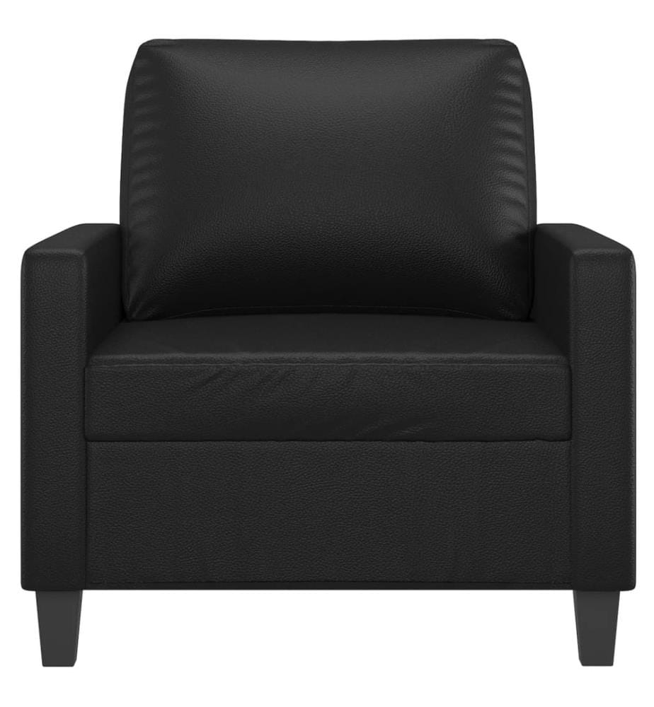 Sessel Schwarz 60 cm Kunstleder