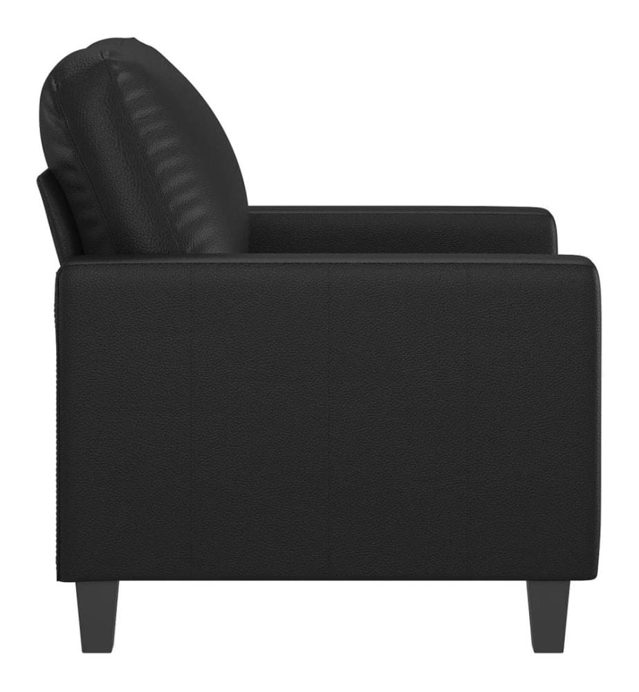 Sessel Schwarz 60 cm Kunstleder