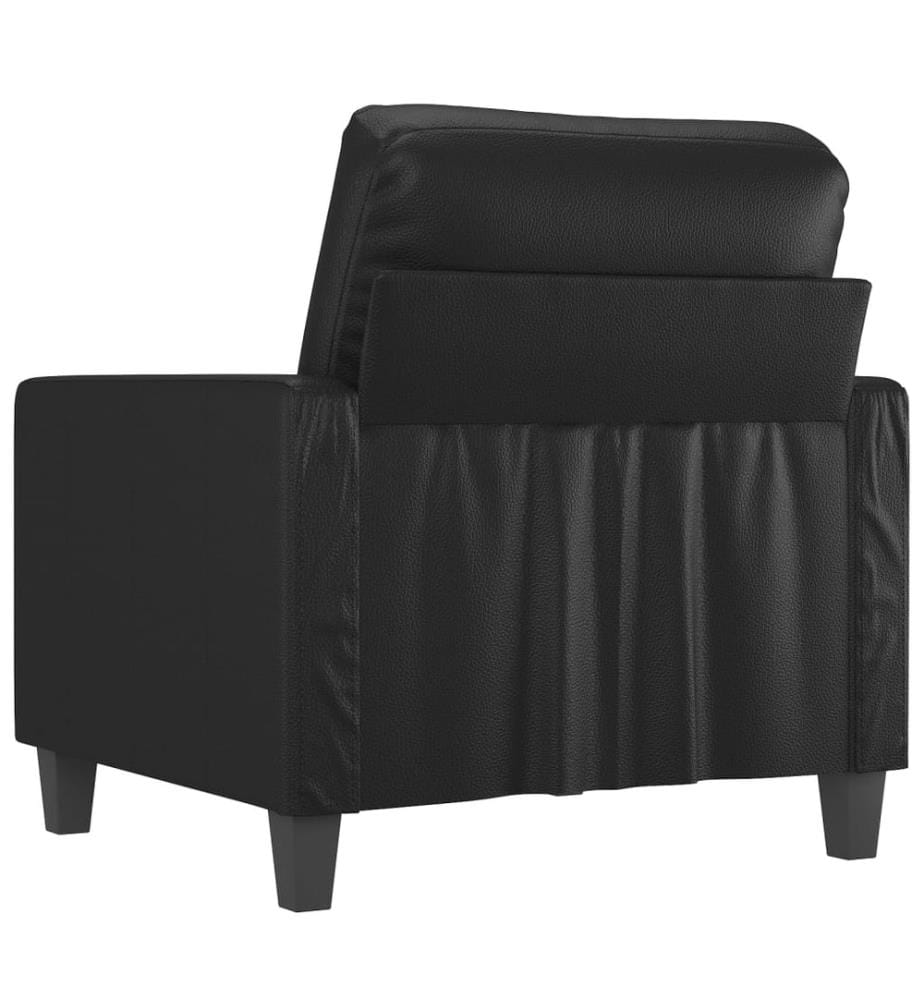 Sessel Schwarz 60 cm Kunstleder