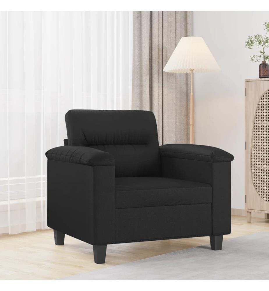 Sessel Schwarz 60 cm Kunstleder