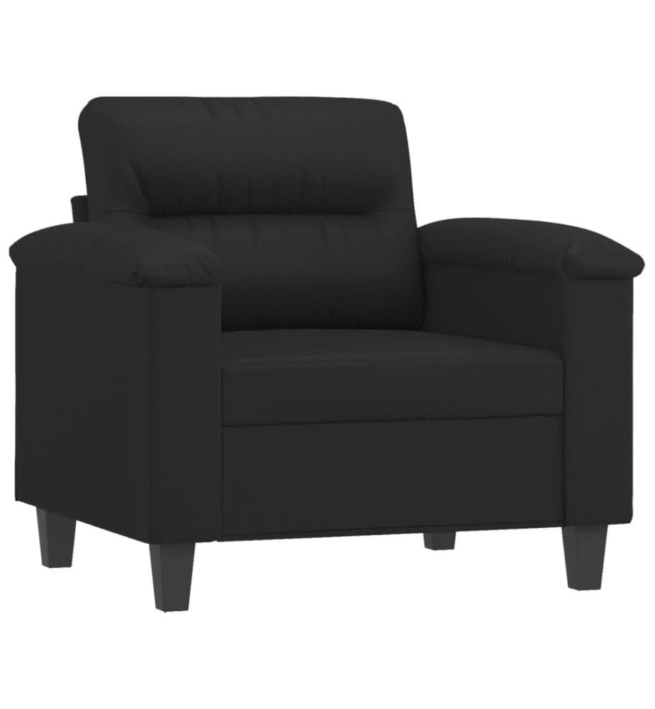 Sessel Schwarz 60 cm Kunstleder