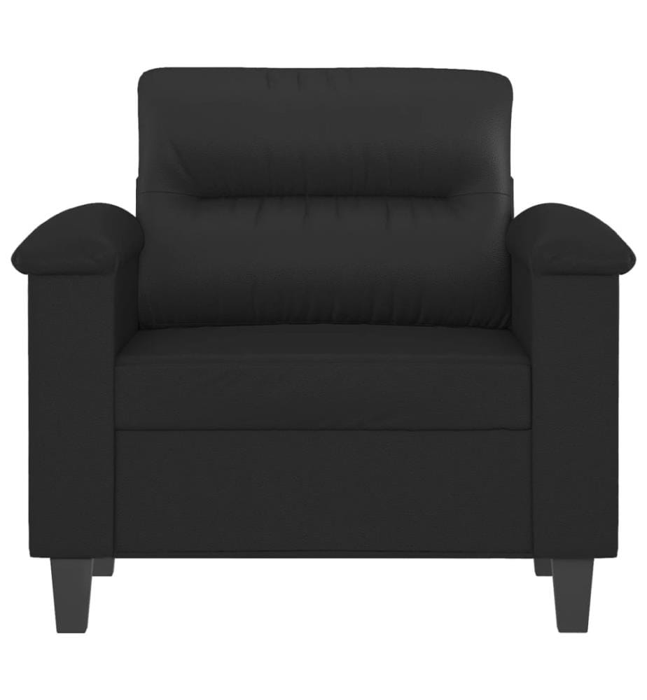 Sessel Schwarz 60 cm Kunstleder