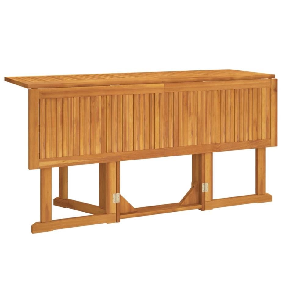 Table de jardin papillon pliante 150x90x75 cm bois massif teck