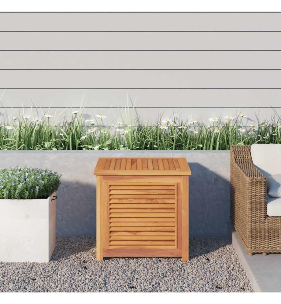 Gartenbox mit Beutel 60x50x58 cm Massivholz Teak