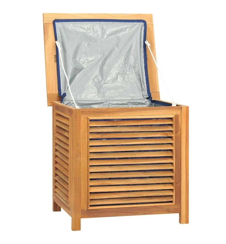 Gartenbox mit Beutel 60x50x58 cm Massivholz Teak