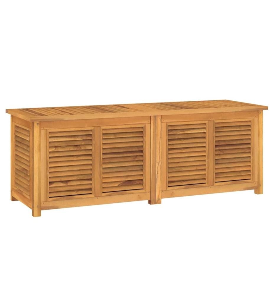 Gartenbox mit Beutel 150x50x55 cm Massivholz Teak