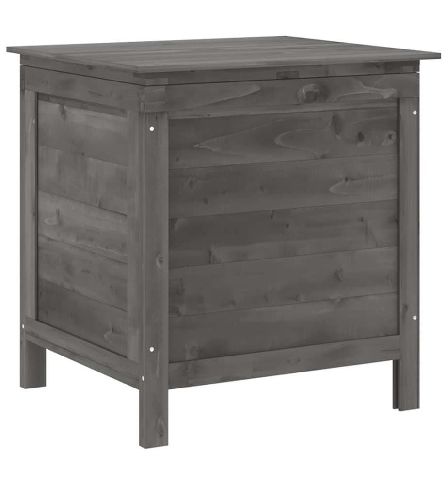 Gartentruhe Anthrazit 50x49x56,5 cm Massivholz Tanne