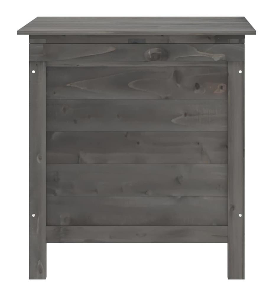 Gartentruhe Anthrazit 50x49x56,5 cm Massivholz Tanne