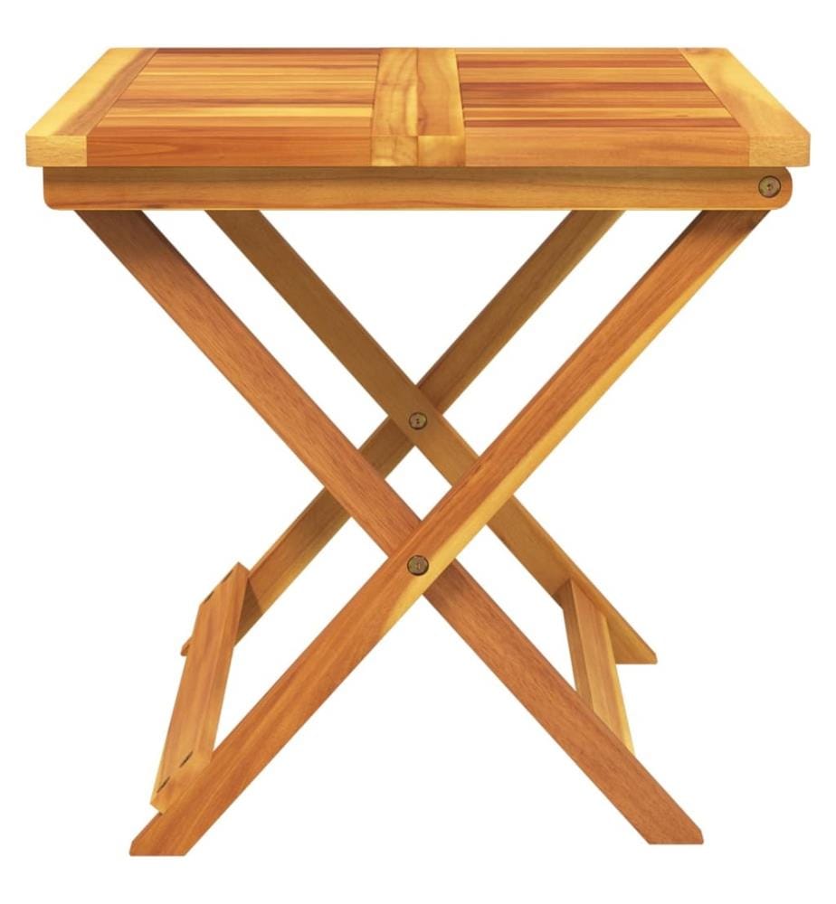 Gartentisch Klappbar 50x50x50 cm Massivholz Akazie