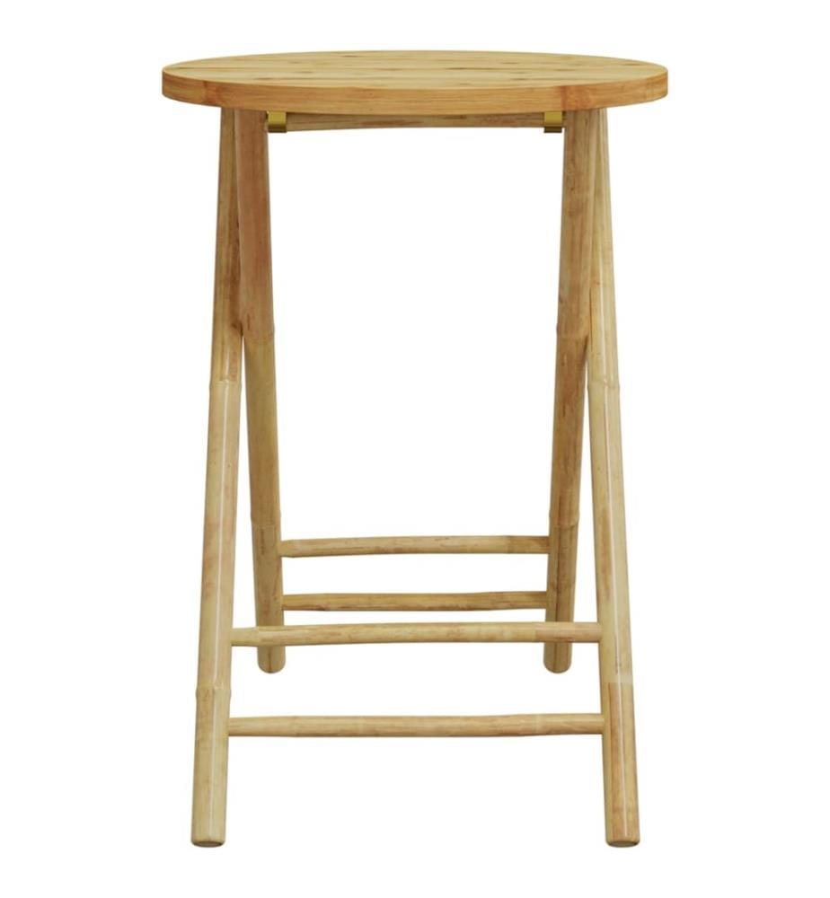 Gartentisch Klappbar Ø55x75 cm Bambus