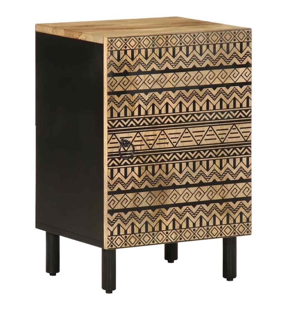 Armoire de salle de bain 38x33,5x58 cm bois massif de manguier