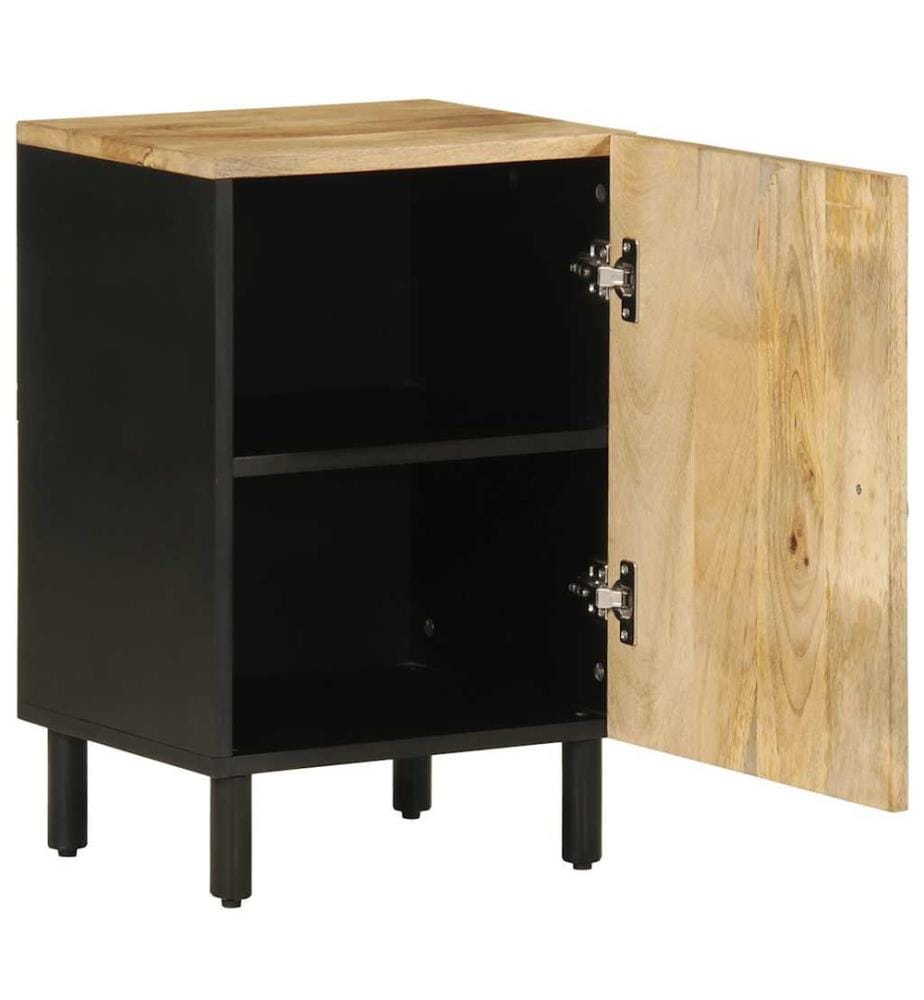 Armoire de salle de bain 38x33,5x58 cm bois massif de manguier