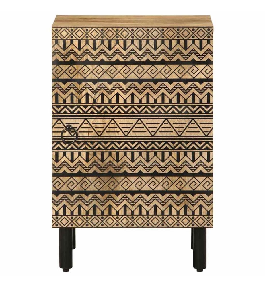 Armoire de salle de bain 38x33,5x58 cm bois massif de manguier
