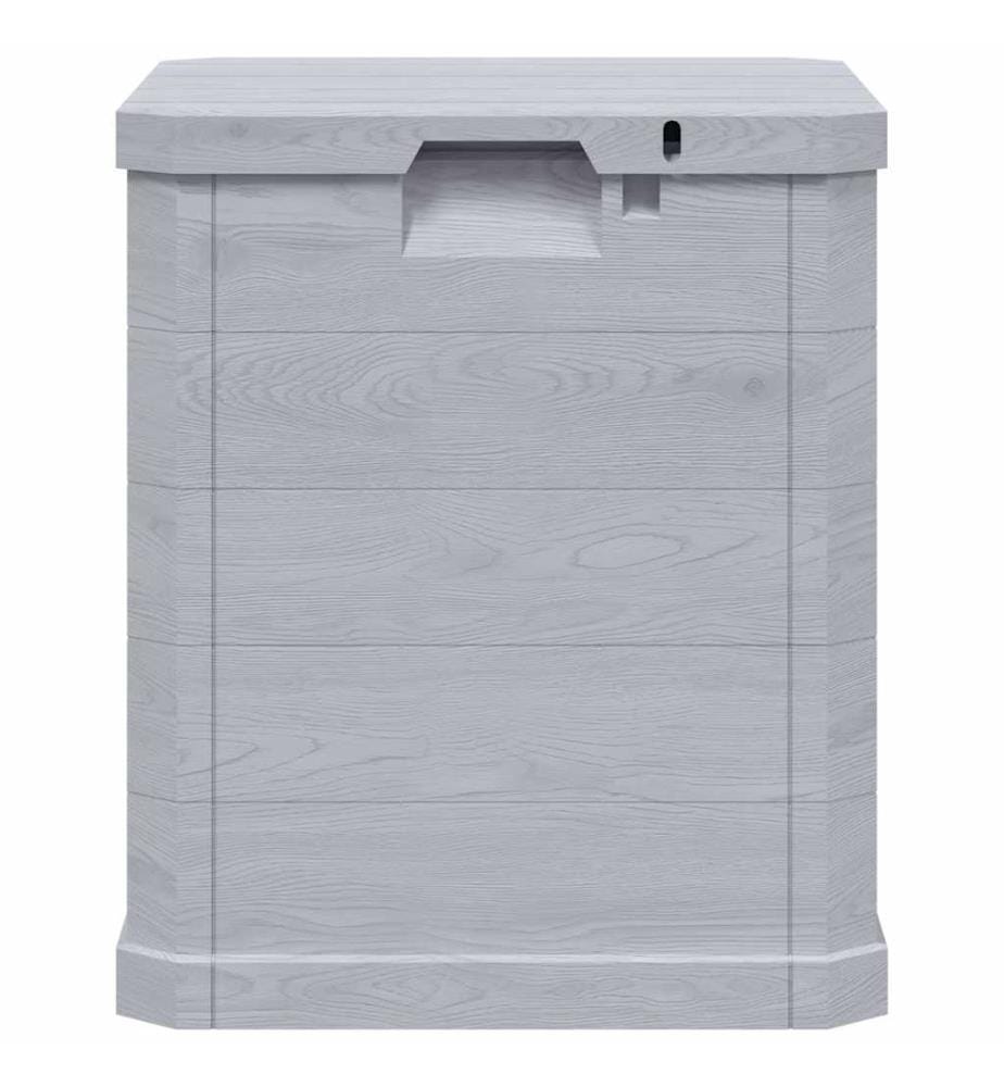 Boîte de rangement de jardin 90 L Gris clair