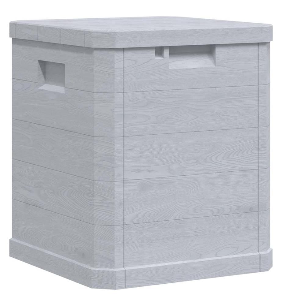 Boîte de rangement de jardin 90 L Gris clair