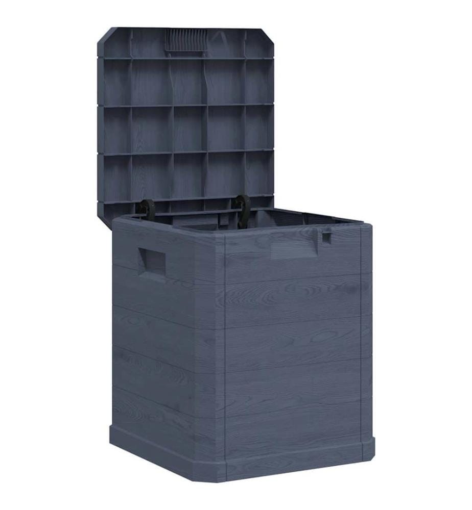 Boîte de rangement de jardin 90 L Anthracite