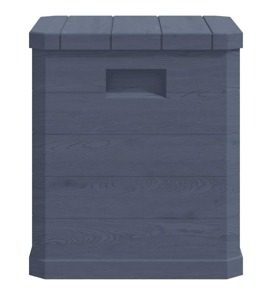 Boîte de rangement de jardin 90 L Anthracite