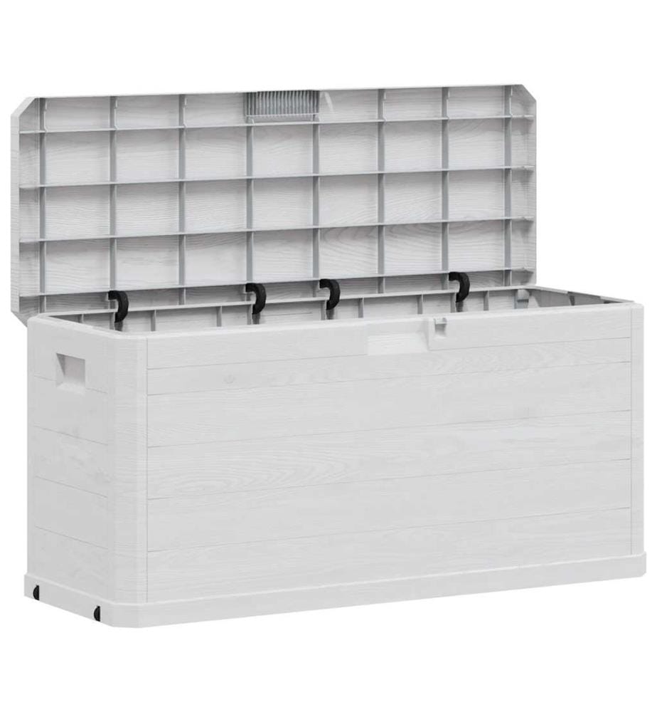 Boîte de rangement de jardin 280 L Gris clair
