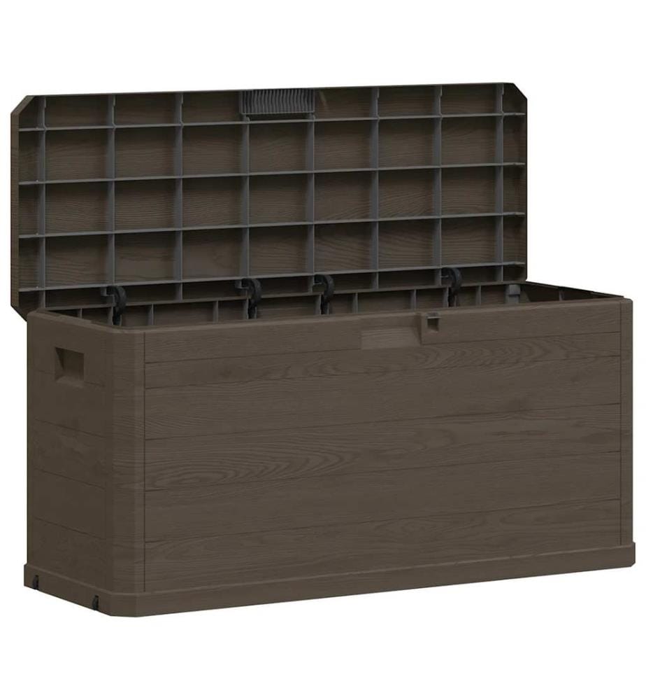 Boîte de rangement de jardin 280 L Marron