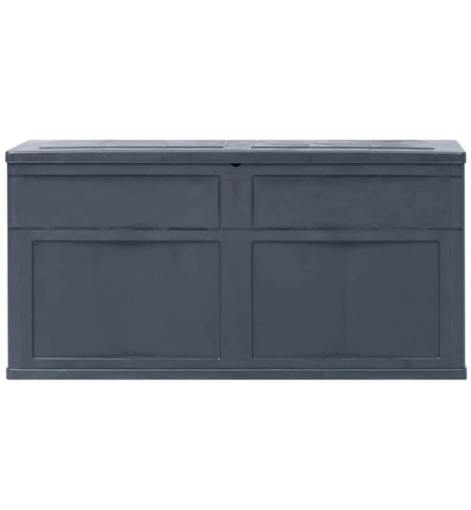 Garten-Aufbewahrungsbox 320 L Schwarz