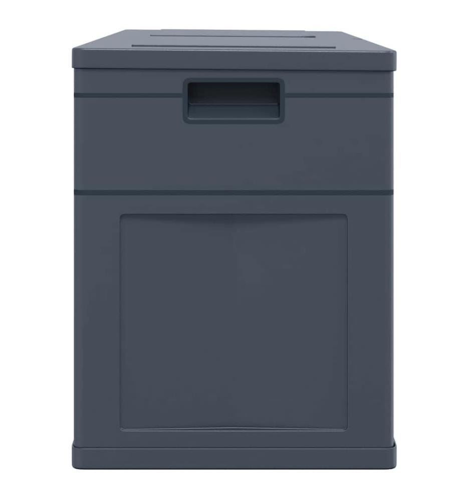 Garten-Aufbewahrungsbox 320 L Schwarz