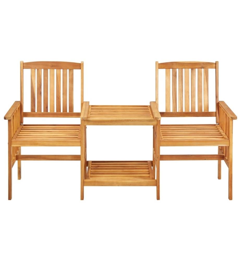 Gartenstühle mit Teetisch 159x61x92 cm Massivholz Akazie