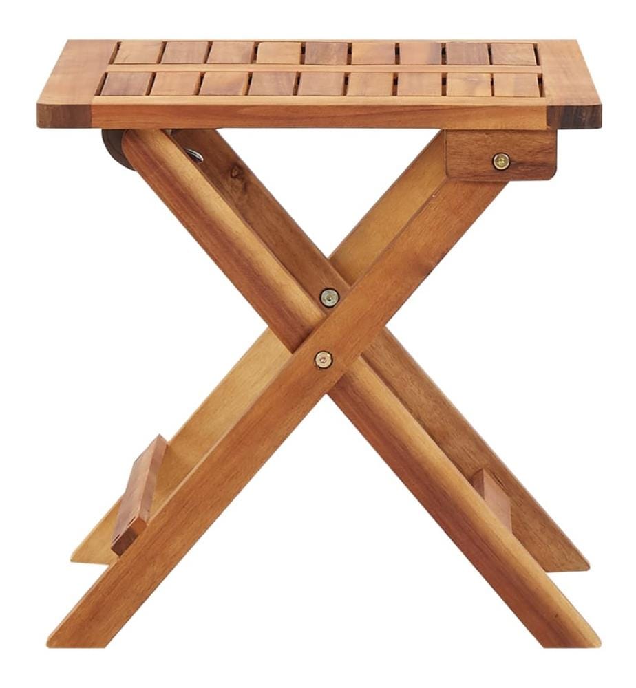 Garten-Couchtisch Klappbar 40x40x40 cm Massivholz Akazie