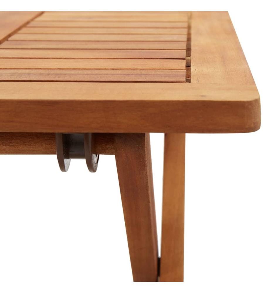 Garten-Couchtisch Klappbar 40x40x40 cm Massivholz Akazie