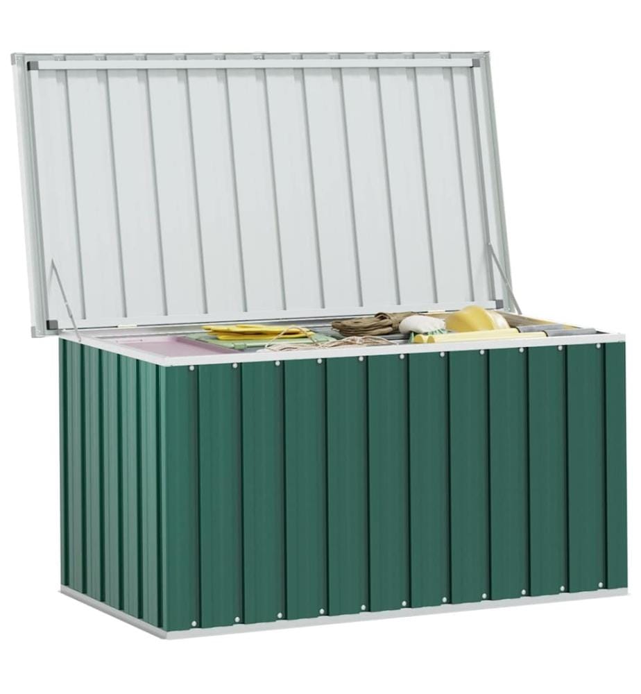 Coffre de rangement de jardin Vert 129x67x65 cm