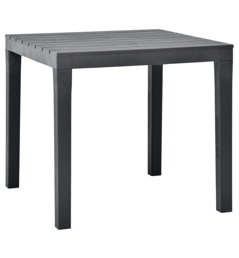 Gartentisch Anthrazit 78x78x72 cm Kunststoff