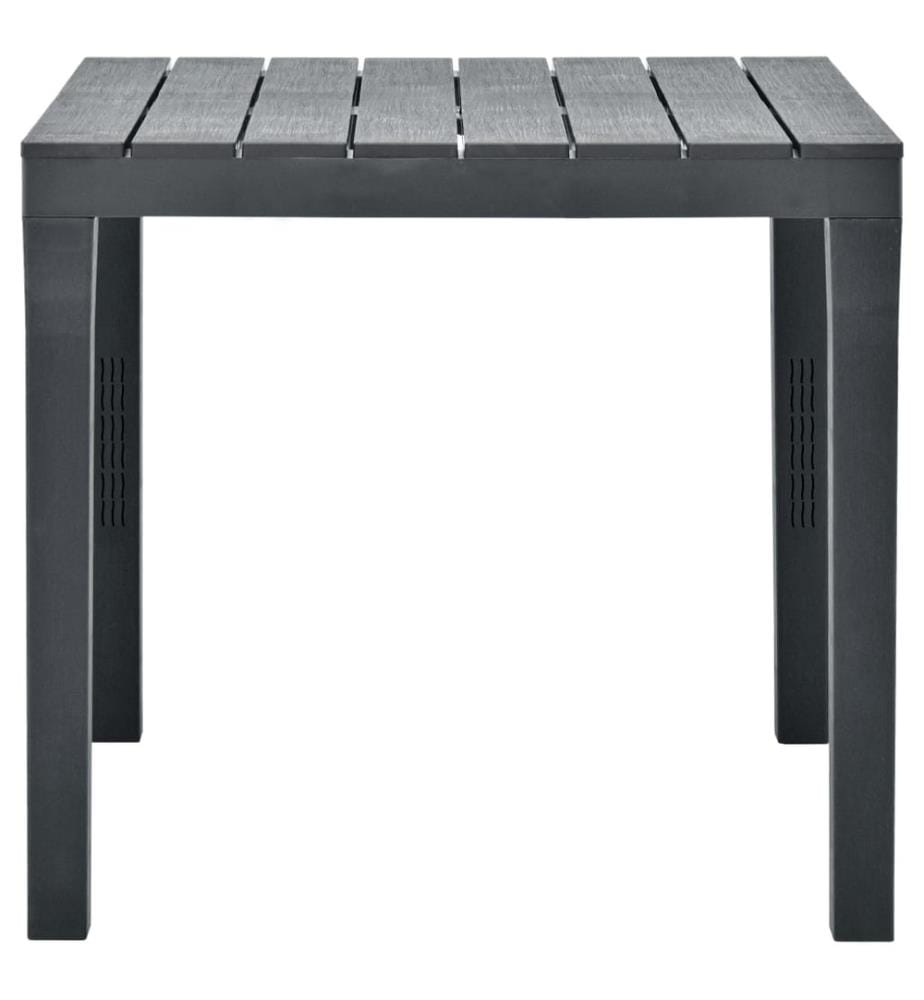 Gartentisch Anthrazit 78x78x72 cm Kunststoff