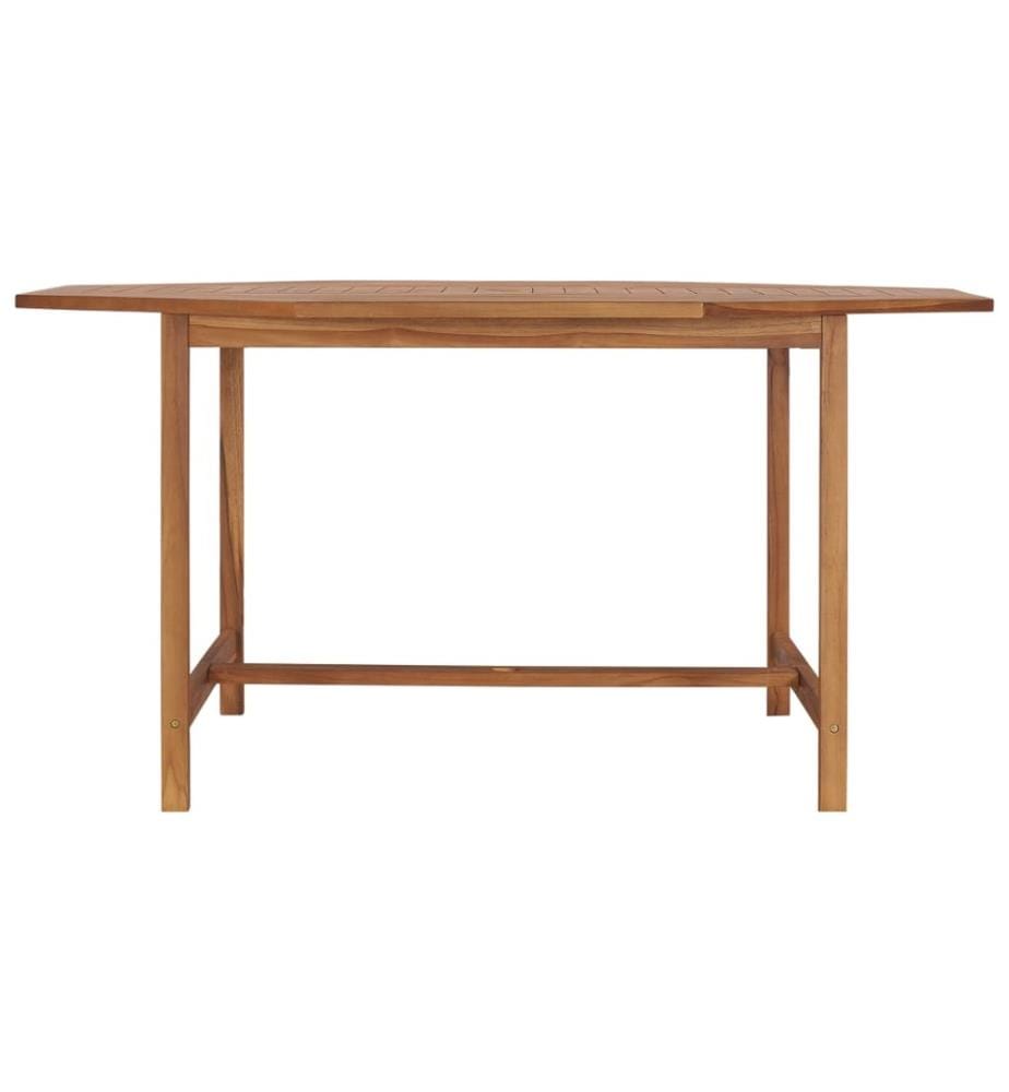 Gartentisch 150x150x75 cm Teakholz Massiv