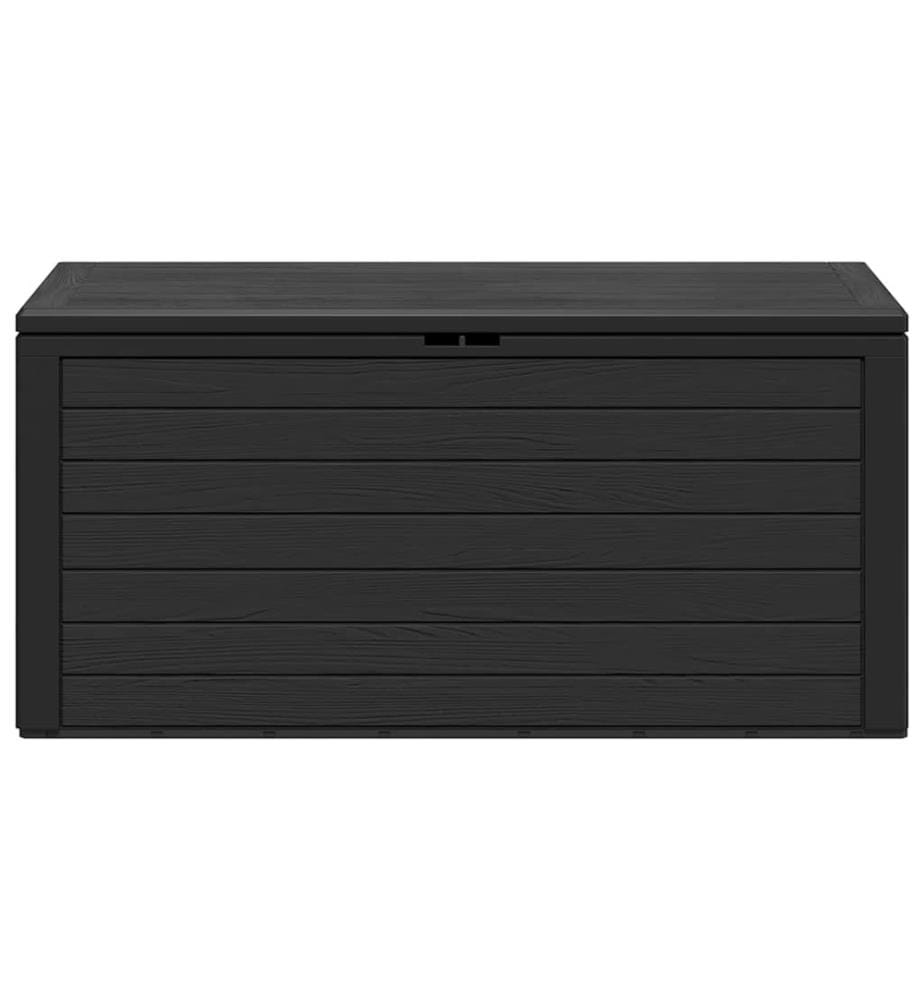 Boîte de rangement de jardin Anthracite 116x44x55 cm
