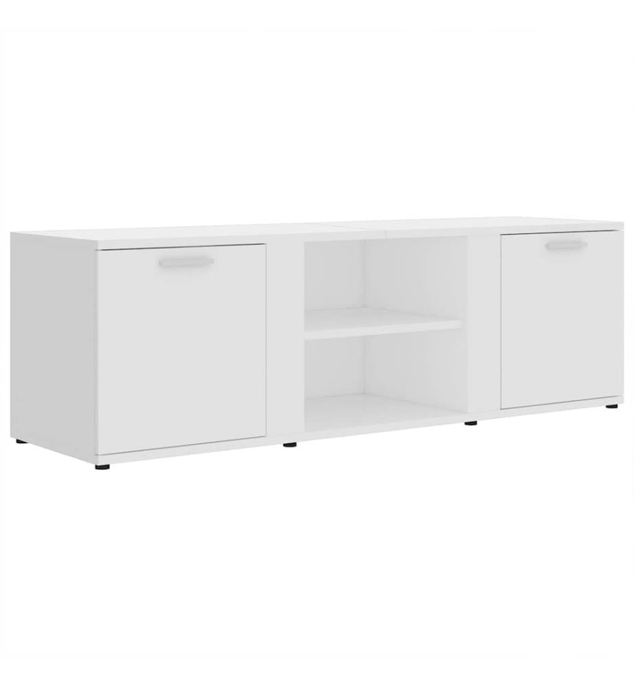 Meuble TV Blanc 120x34x37 cm Bois d'ingénierie