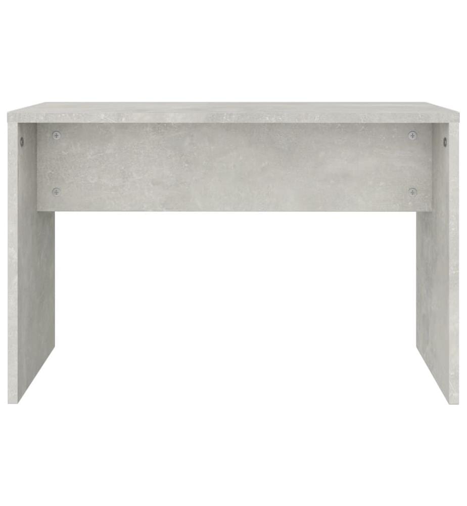Schminkhocker Betongrau 70x35x45 cm Holzwerkstoff