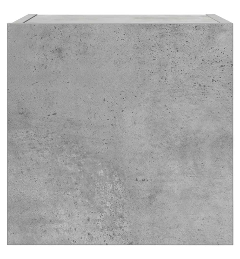 Meuble TV mural Gris béton 30,5x30x30 cm