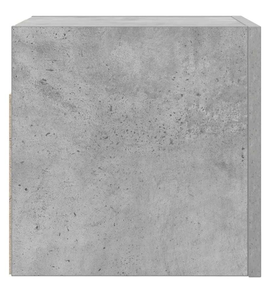Meuble TV mural Gris béton 30,5x30x30 cm