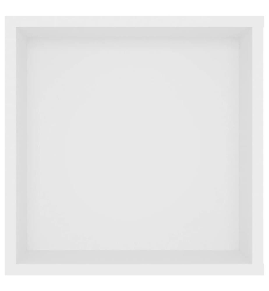 Meuble TV mural Blanc 102x35x35 cm Bois d'ingénierie