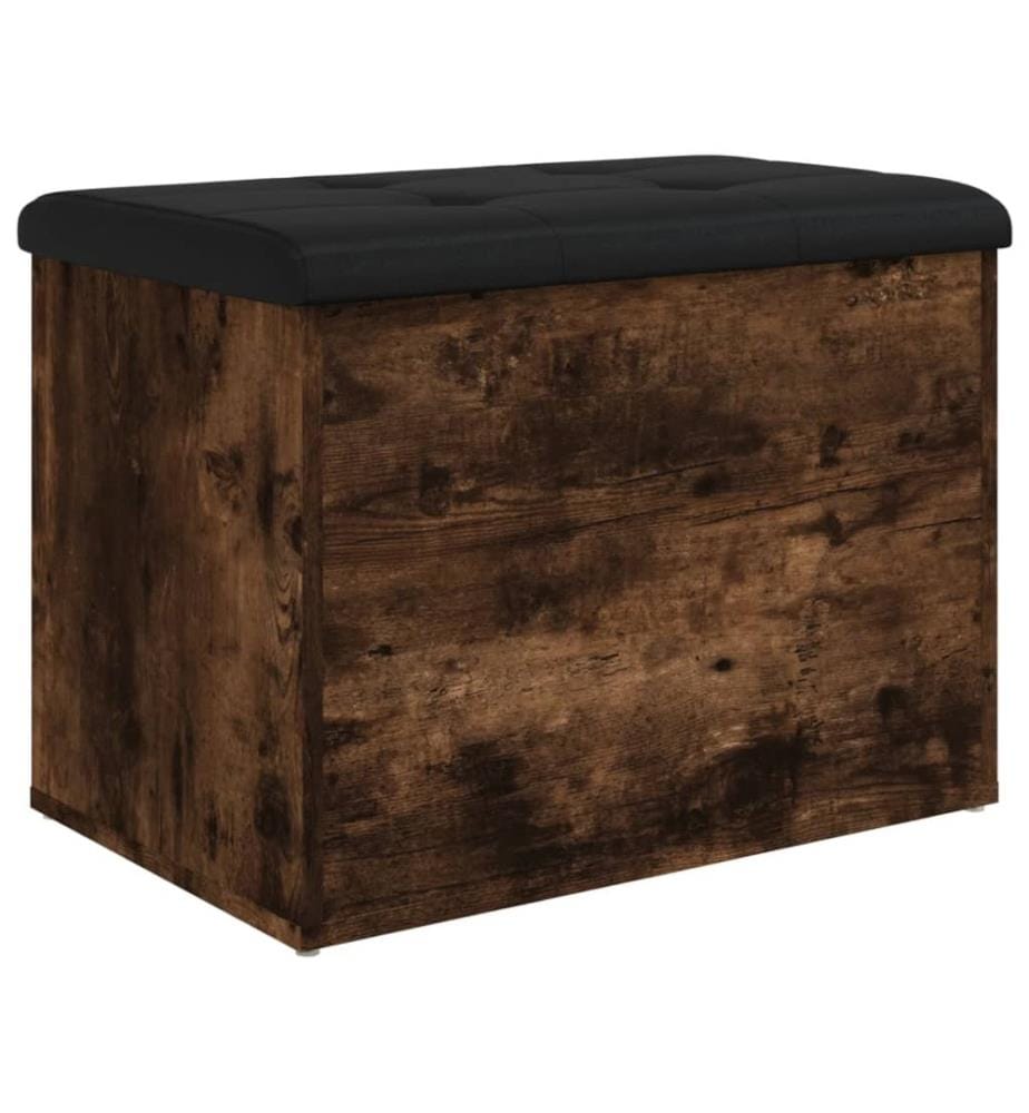 Sitzbank mit Stauraum Räuchereiche 62x42x45 cm Holzwerkstoff