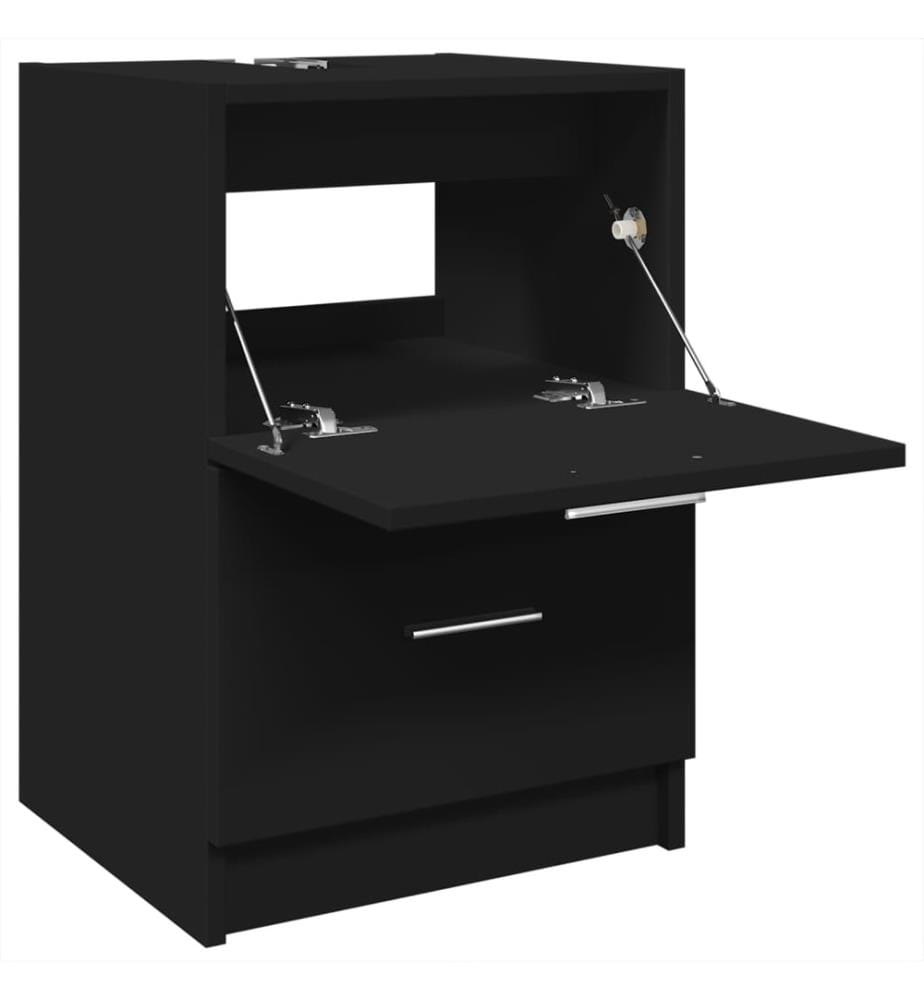 Waschbeckenunterschrank Schwarz 40x37x59 cm Holzwerkstoff