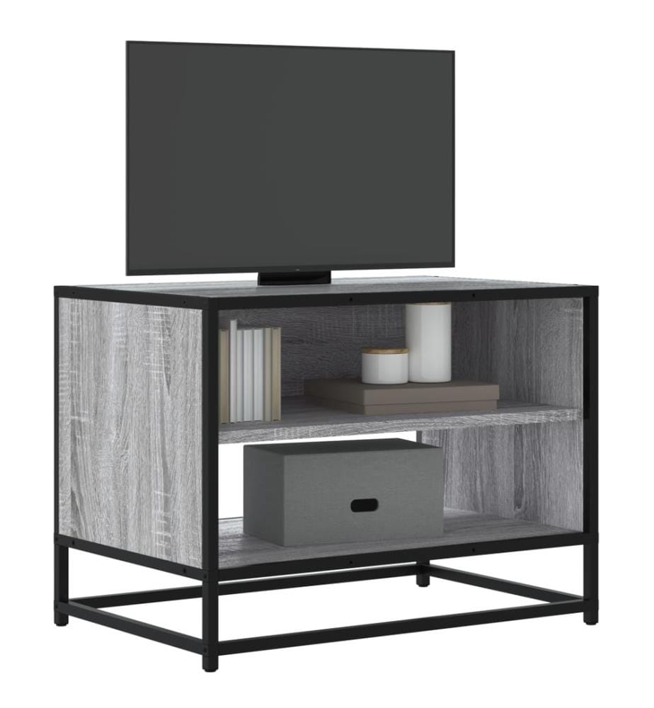 TV-Schrank Grau Sonoma 61x40x46 cm Holzwerkstoff und Metall