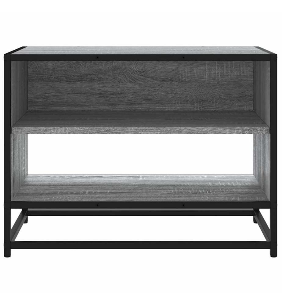 TV-Schrank Grau Sonoma 61x40x46 cm Holzwerkstoff und Metall