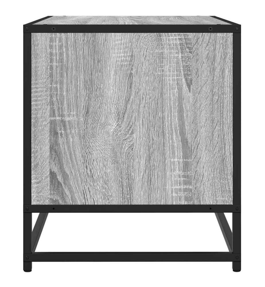TV-Schrank Grau Sonoma 61x40x46 cm Holzwerkstoff und Metall