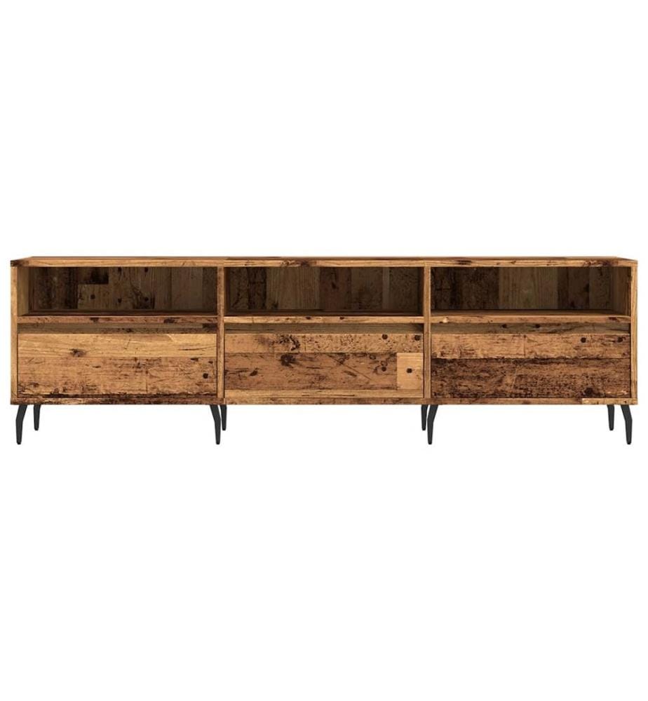 Meuble TV vieux bois 150x30x44,5 cm bois d'ingénierie